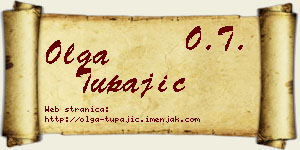 Olga Tupajić vizit kartica
